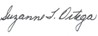 Suzanne Ortega's signature.